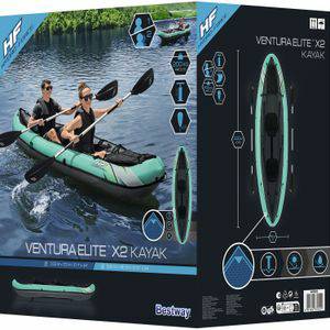 Hydro Force Bestway Hydro force Ventura X2 kajak turquoise/zwart Kajakken