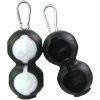 Ballen 2 stks Golf Silicone Double Ball Beschermende Mouw (Zwart)