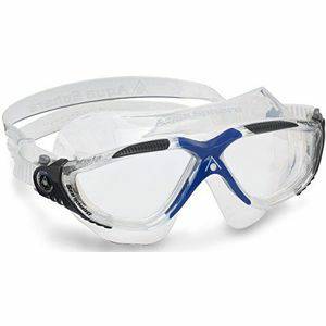 Aqua Sphere Vista zwemmasker, transparant grijs/blauw/transparant glas, eenheidsmaat Sportbrillen