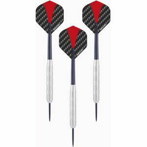 Longfield Dartpijlen 3x Set van 3 dartpijlen Longfield darts nickel silver 24 grams Darten/darts sport artikelen pijltjes nickel silver Kinderen/volwassenen