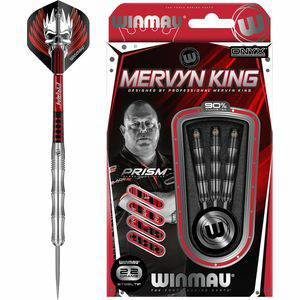 Winmau Dartpijlen WINMAU Mervyn King Signature Edition: Steeltip Tungsten Dartpijlen Professioneel 22g