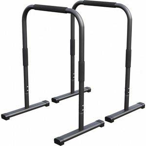 Gorilla Sports Gorilla Sports Dip Bars Deluxe Zwart Push up stand bar Krachtstations