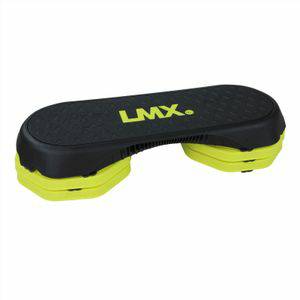 LifeMaxx Stepapparaten Lifemaxx LMX Fitness Step Aerobic Stepper Zwart/Geel