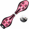 Skateboards Mode Vulcan patroon tweewielige Skateboard lichtgevende Flash wiel vitaliteit Board(Pink)